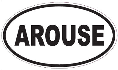 AROUSE - Oval Sticker