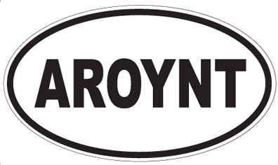 AROYNT - Oval Sticker