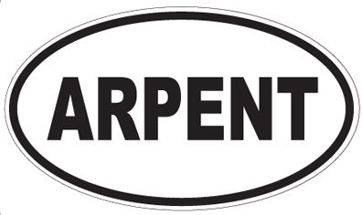ARPENT - Oval Sticker