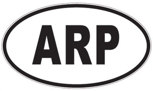 ARP - 3 Letter Initials Oval Sticker