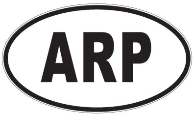 ARP - 3 Letter Initials Oval Magnet