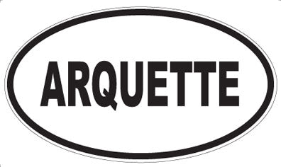 ARQUETTE - Oval Sticker