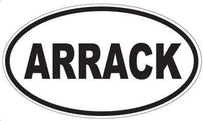ARRACK - Oval Sticker