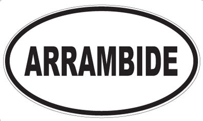 ARRAMBIDE - Oval Sticker