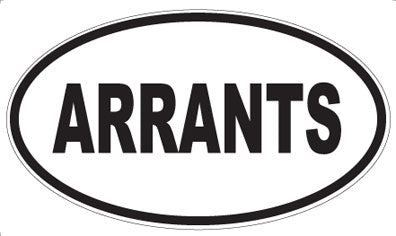 ARRANTS - Oval Magnet