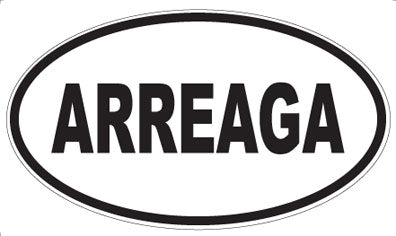 ARREAGA - Oval Sticker