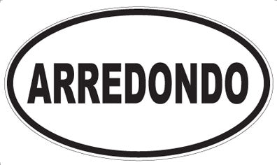 ARREDONDO - Oval Sticker