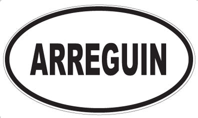 ARREGUIN - Oval Magnet