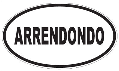 ARRENDONDO - Oval Magnet