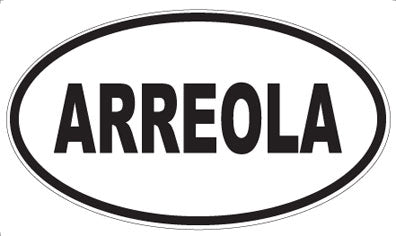 ARREOLA - Oval Sticker