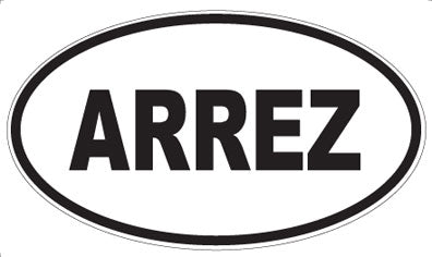 ARREZ - Oval Magnet