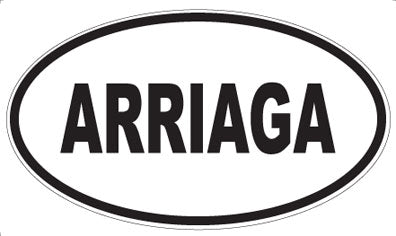 ARRIAGA - Oval Magnet