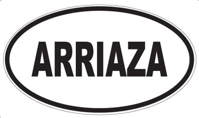 ARRIAZA - Oval Sticker