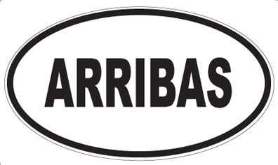 ARRIBAS - Oval Sticker