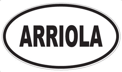 ARRIOLA - Oval Magnet