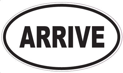 ARRIVE - Oval Sticker