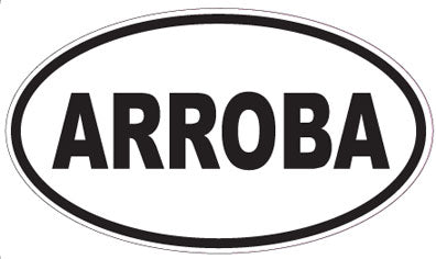 ARROBA - Oval Sticker