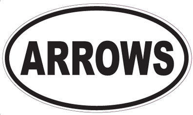 ARROWS - Oval Sticker
