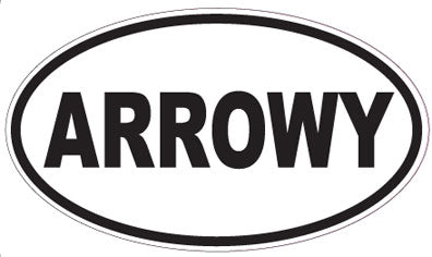 ARROWY - Oval Sticker