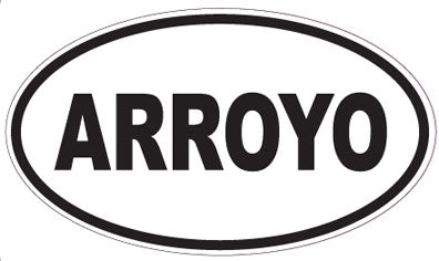 ARROYO - Oval Sticker