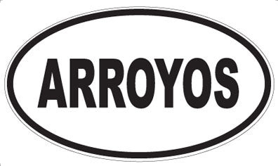 ARROYOS - Oval Magnet