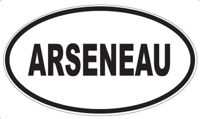 ARSENEAU - Oval Magnet
