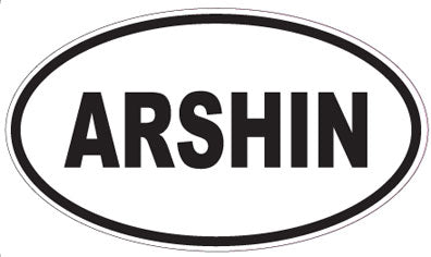 ARSHIN - Oval Sticker