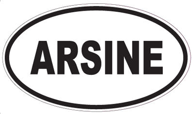 ARSINE - Oval Sticker