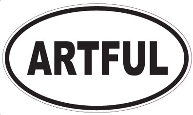ARTFUL - Oval Sticker