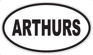 ARTHURS - Oval Magnet