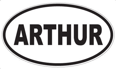 ARTHUR - Oval Magnet