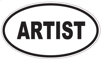 ARTIST - Oval Sticker