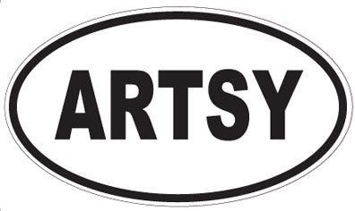 ARTSY - Oval Magnet