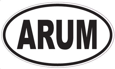 ARUM - Oval Sticker