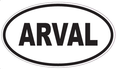ARVAL - Oval Sticker