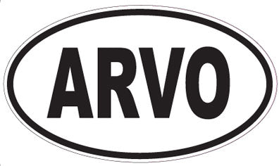ARVO - Oval Sticker