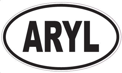 ARYL - Oval Sticker