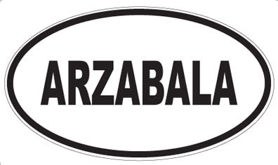 ARZABALA - Oval Magnet