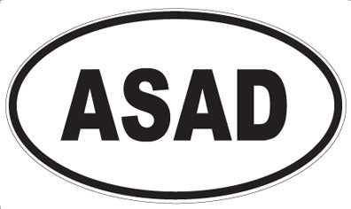 ASAD - Oval Magnet