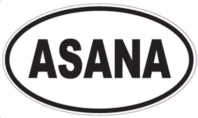 ASANA - Oval Sticker