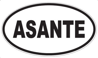 ASANTE - Oval Magnet