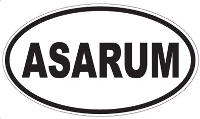 ASARUM - Oval Sticker