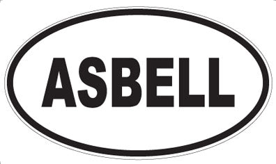 ASBELL - Oval Magnet