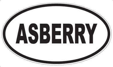 ASBERRY - Oval Magnet