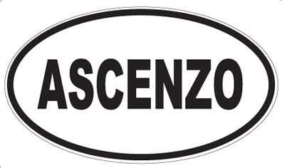 ASCENZO - Oval Magnet
