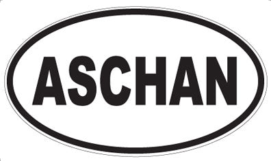 ASCHAN - Oval Magnet