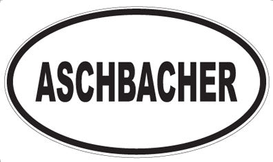 ASCHBACHER - Oval Magnet