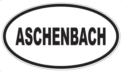 ASCHENBACH - Oval Magnet