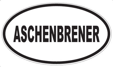 ASCHENBRENER - Oval Magnet