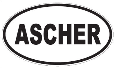 ASCHER - Oval Magnet